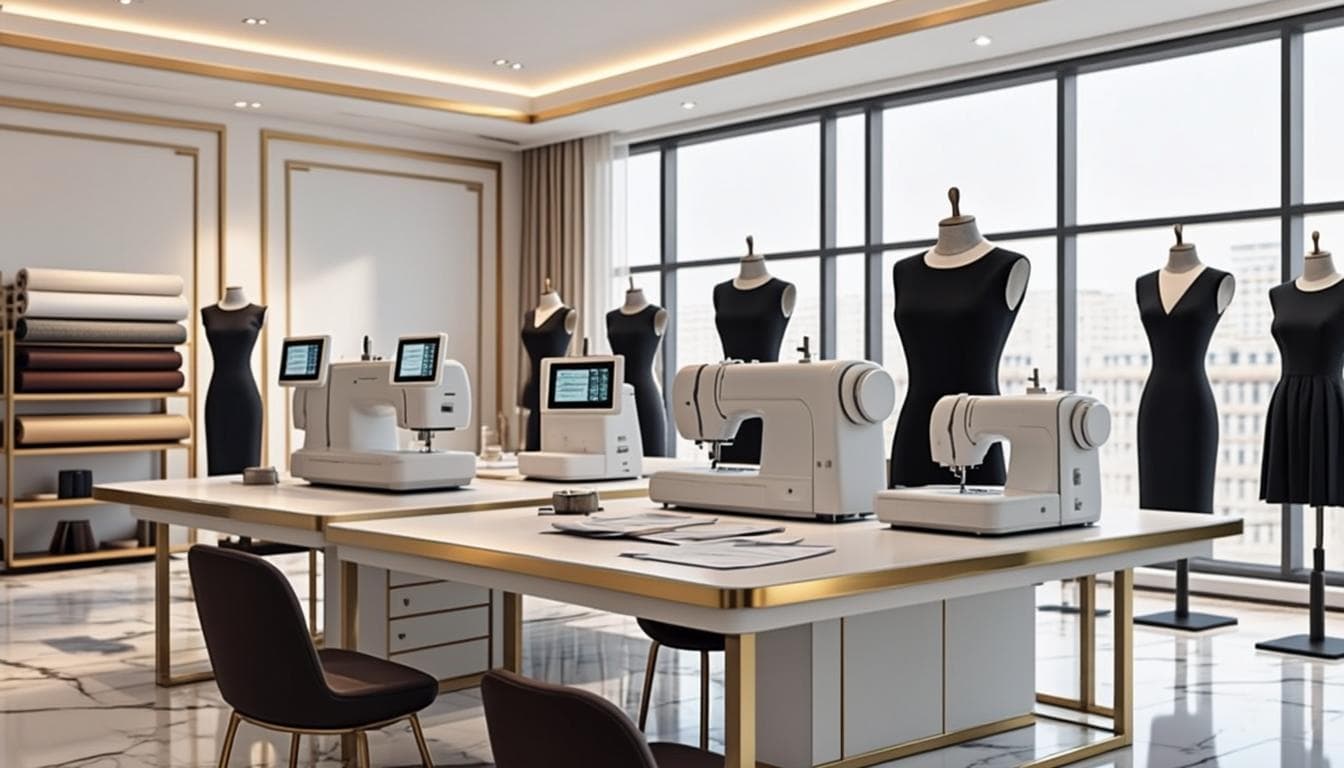 Atelier de couture modernisé de l'école avec machines dernière génération